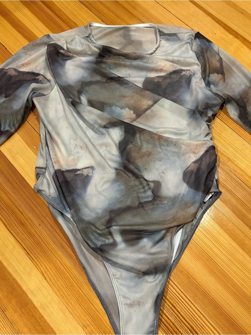 Long Sleeve Mesh Bodysuit